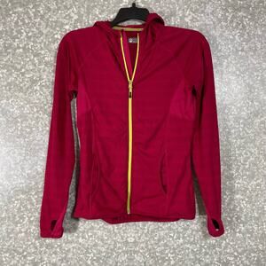 Mondetta Women's Pink Hooded Full Zip Activewear Jacket - Size Small - Pockets